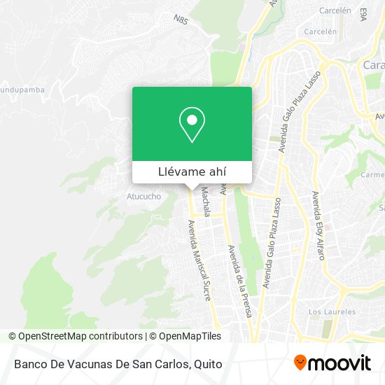 Mapa de Banco De Vacunas De San Carlos