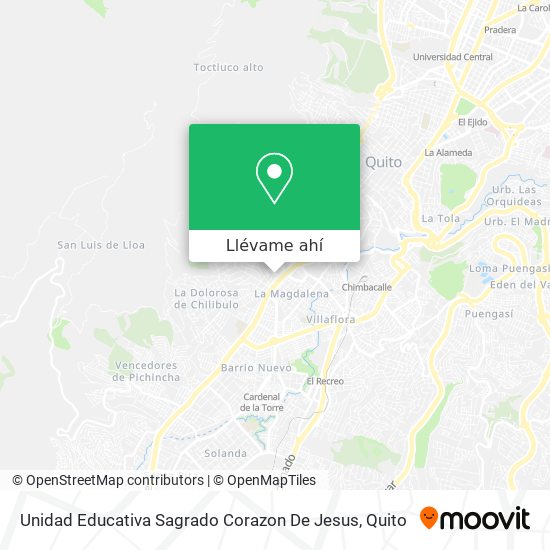 Mapa de Unidad Educativa Sagrado Corazon De Jesus