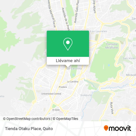 Mapa de Tienda Otaku Place