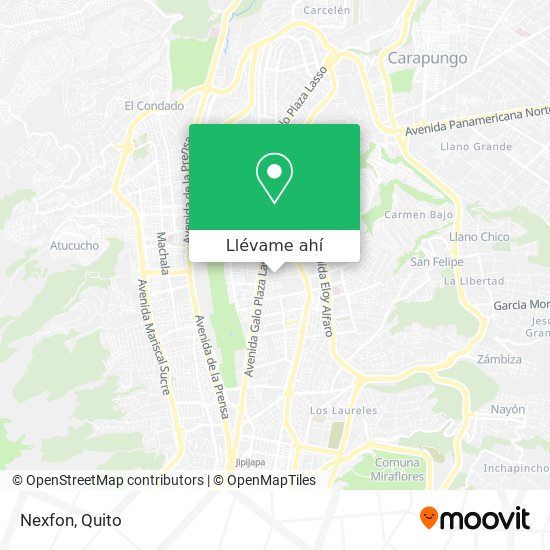 Mapa de Nexfon