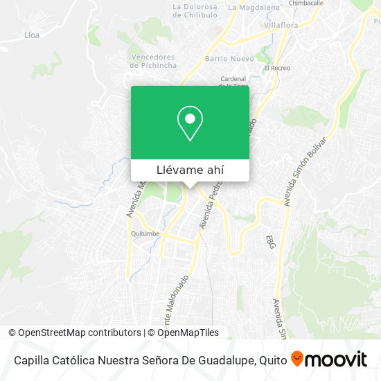 Mapa de Capilla Católica Nuestra Señora De Guadalupe