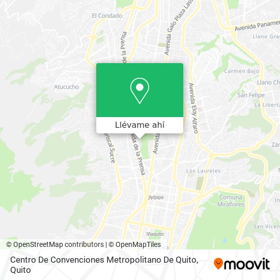 Mapa de Centro De Convenciones Metropolitano De Quito