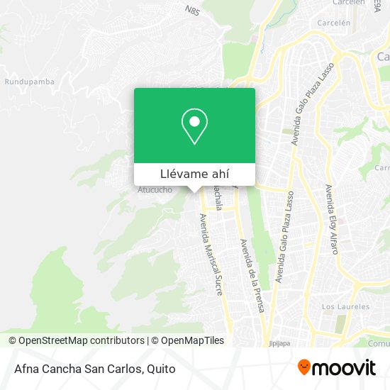 Mapa de Afna Cancha San Carlos
