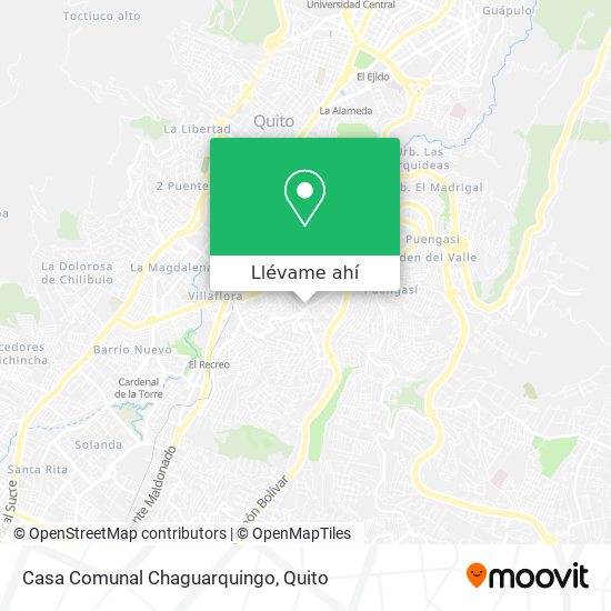 Mapa de Casa Comunal Chaguarquingo
