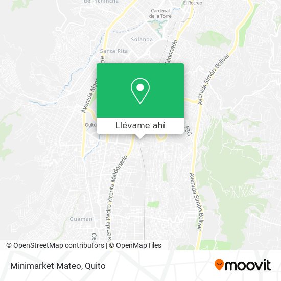 Mapa de Minimarket Mateo