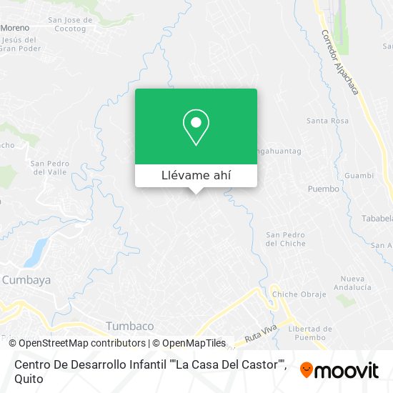 Mapa de Centro De Desarrollo Infantil ""La Casa Del Castor""