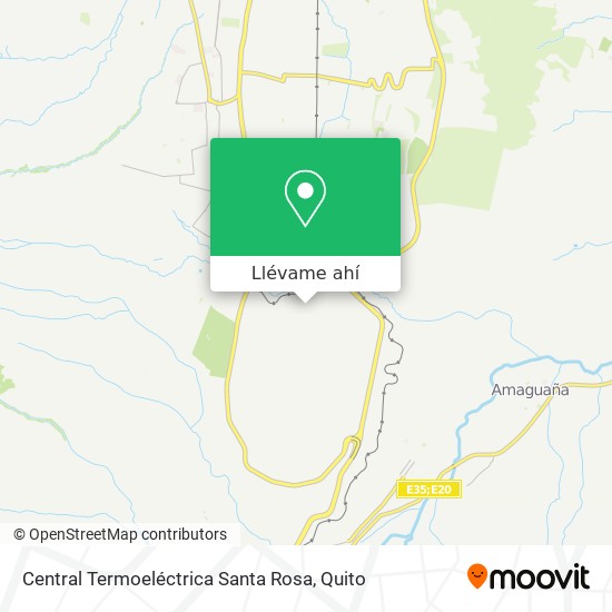 Mapa de Central Termoeléctrica Santa Rosa