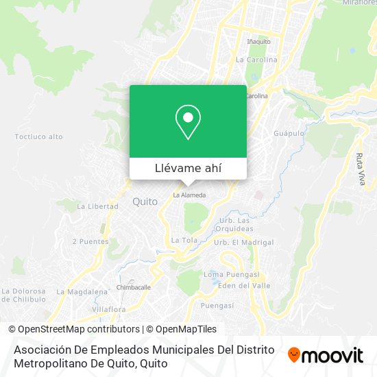 Mapa de Asociación De Empleados Municipales Del Distrito Metropolitano De Quito