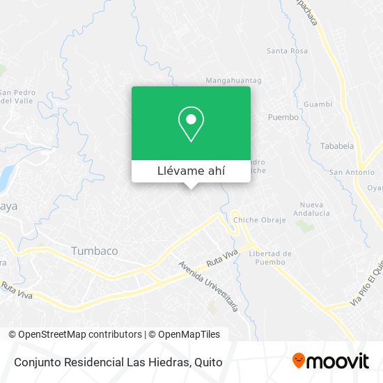 Mapa de Conjunto Residencial Las Hiedras