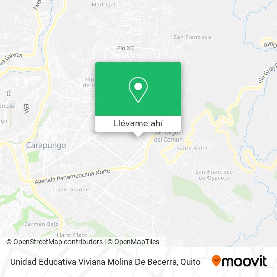 Mapa de Unidad Educativa Viviana Molina De Becerra