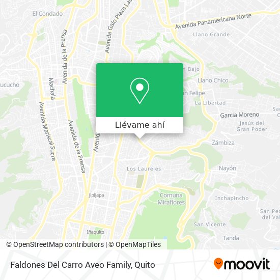 Mapa de Faldones Del Carro Aveo Family