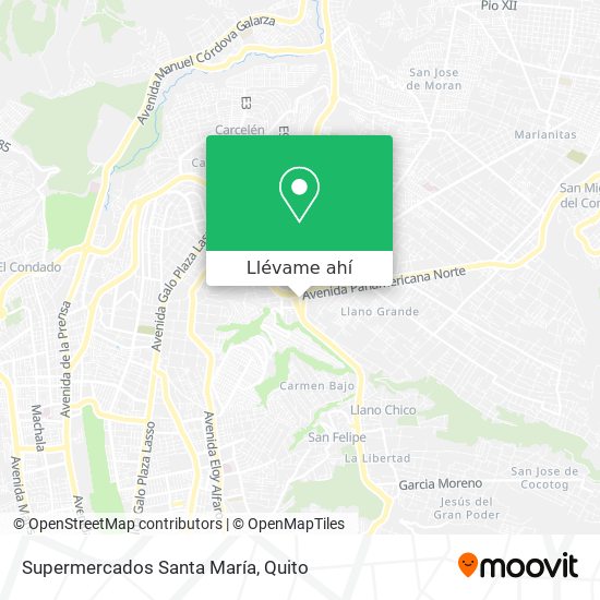 Mapa de Supermercados Santa María