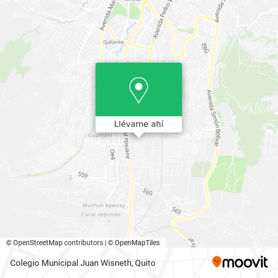 Mapa de Colegio Municipal Juan Wisneth