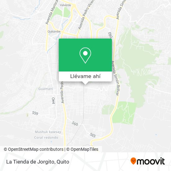 Mapa de La Tienda de Jorgito