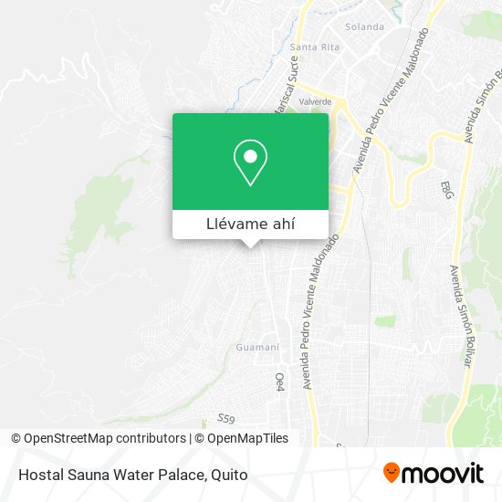 Mapa de Hostal Sauna Water Palace