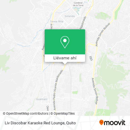 Mapa de Liv Discobar Karaoke Red Lounge