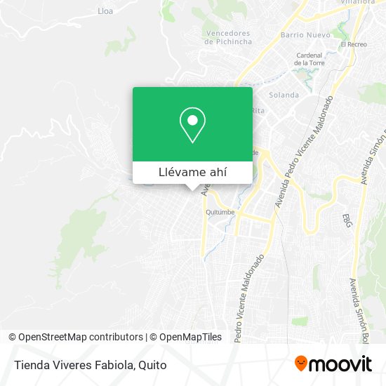 Mapa de Tienda Viveres Fabiola