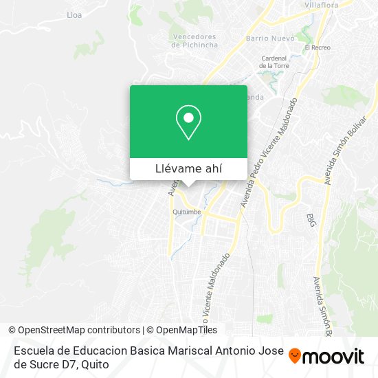 Mapa de Escuela de Educacion Basica Mariscal Antonio Jose de Sucre D7