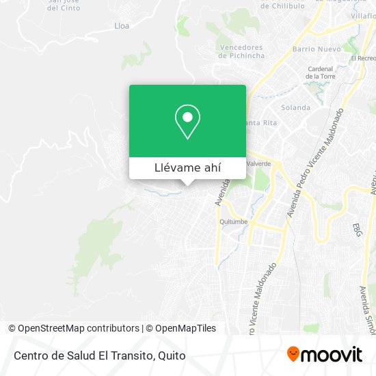 Mapa de Centro de Salud El Transito