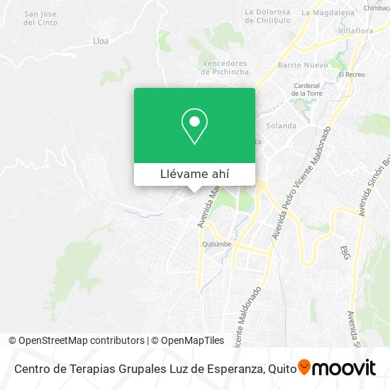 Mapa de Centro de Terapias Grupales Luz de Esperanza