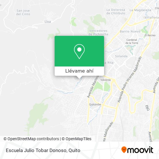 Mapa de Escuela Julio Tobar Donoso