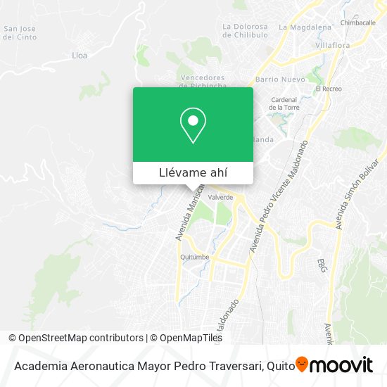 Mapa de Academia Aeronautica Mayor Pedro Traversari