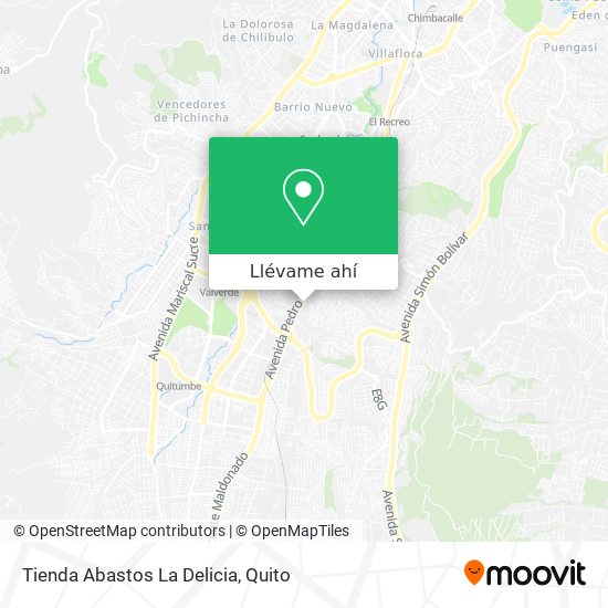 Mapa de Tienda Abastos La Delicia