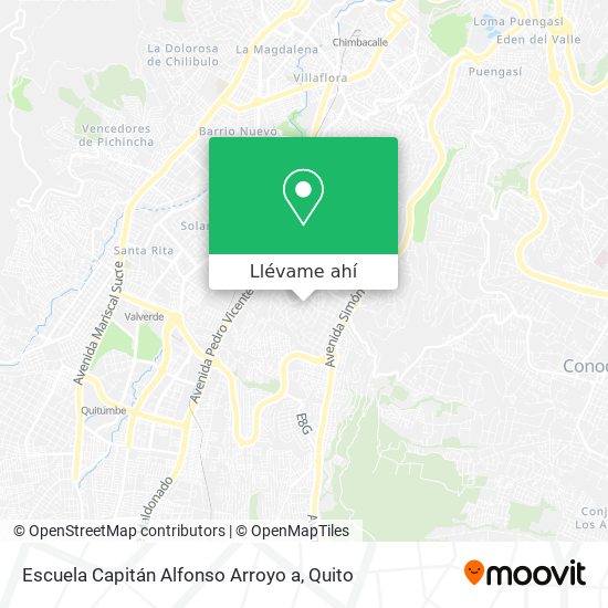 Mapa de Escuela Capitán Alfonso Arroyo a