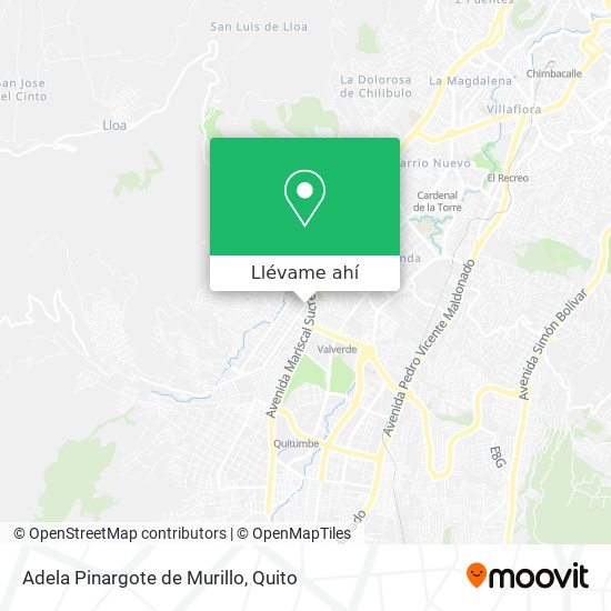 Mapa de Adela Pinargote de Murillo