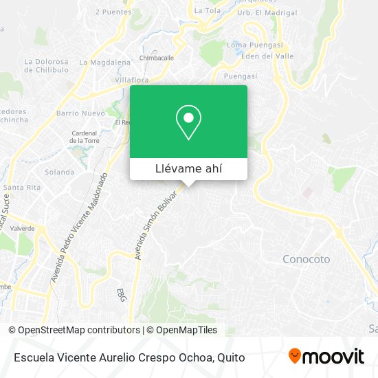 Mapa de Escuela Vicente Aurelio Crespo Ochoa