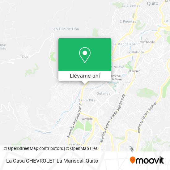 Mapa de La Casa CHEVROLET La Mariscal