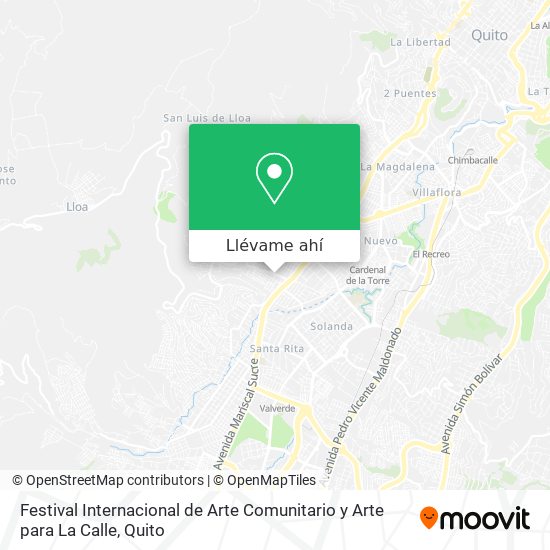 Mapa de Festival Internacional de Arte Comunitario y Arte para La Calle