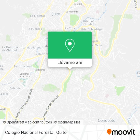 Mapa de Colegio Nacional Forestal