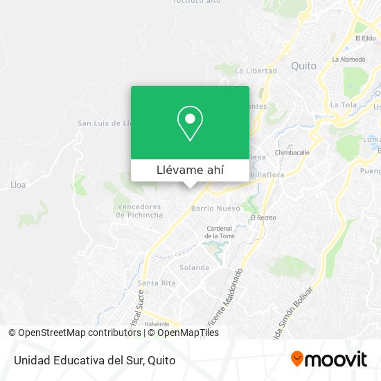 Mapa de Unidad Educativa del Sur