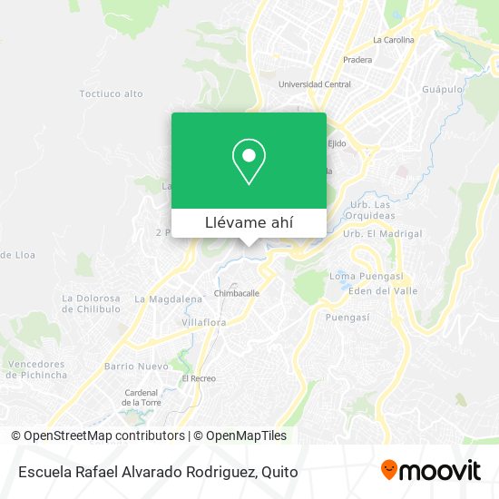 Mapa de Escuela Rafael Alvarado Rodriguez