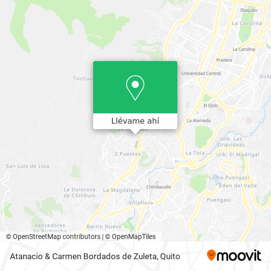 Mapa de Atanacio & Carmen Bordados de Zuleta