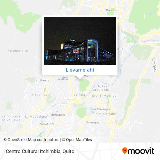 Mapa de Centro Cultural Itchimbia