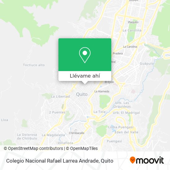 Mapa de Colegio Nacional Rafael Larrea Andrade