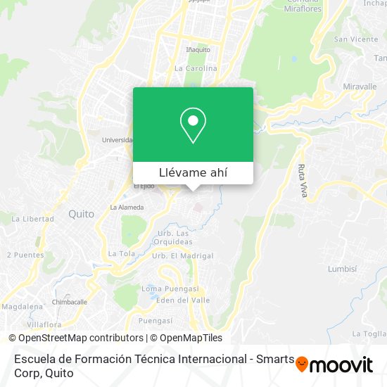 Mapa de Escuela de Formación Técnica Internacional - Smarts Corp