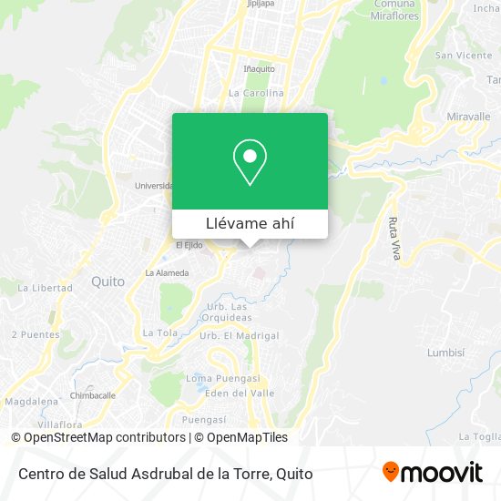 Mapa de Centro de Salud Asdrubal de la Torre