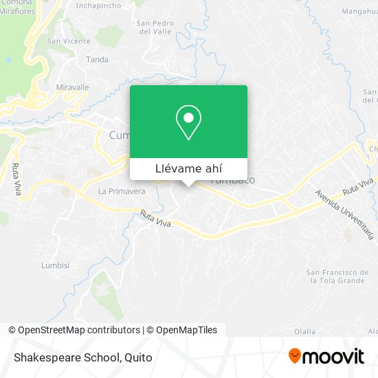 Mapa de Shakespeare School