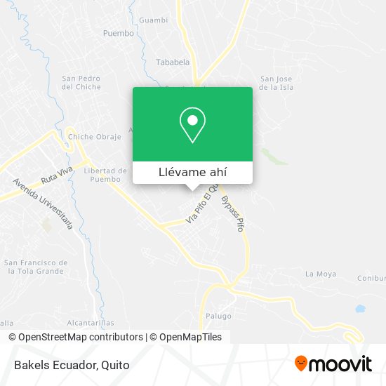 Mapa de Bakels Ecuador