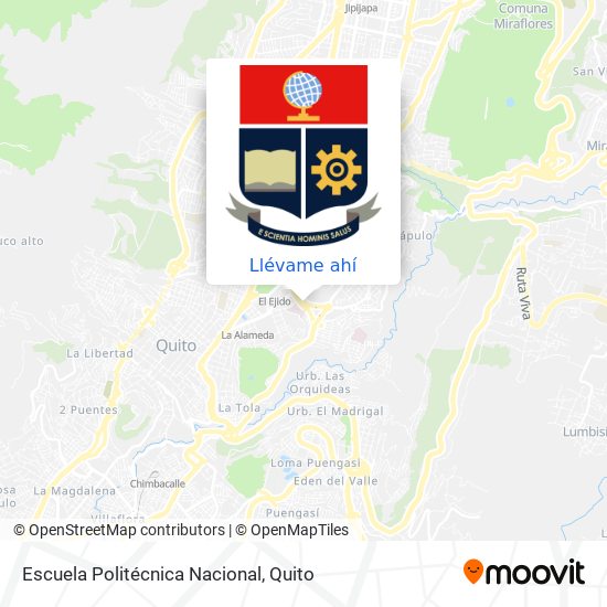 Mapa de Escuela Politécnica Nacional