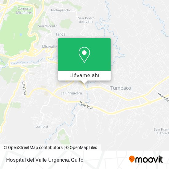 Mapa de Hospital del Valle-Urgencia