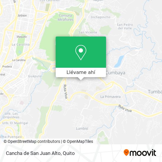 Mapa de Cancha de San Juan Alto