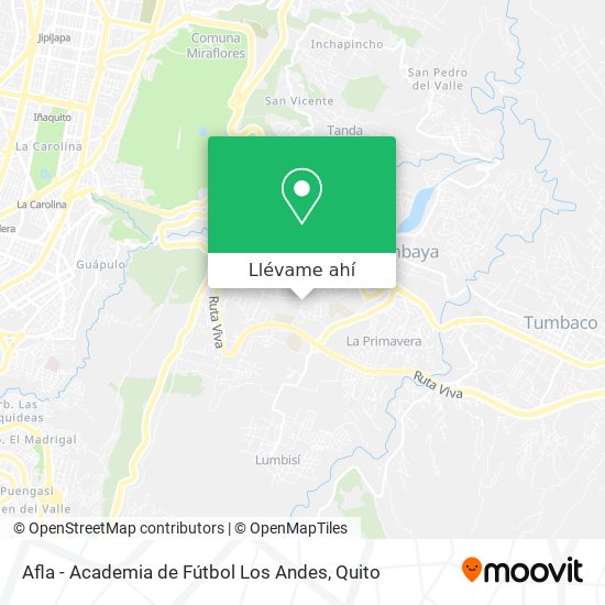 Mapa de Afla - Academia de Fútbol Los Andes