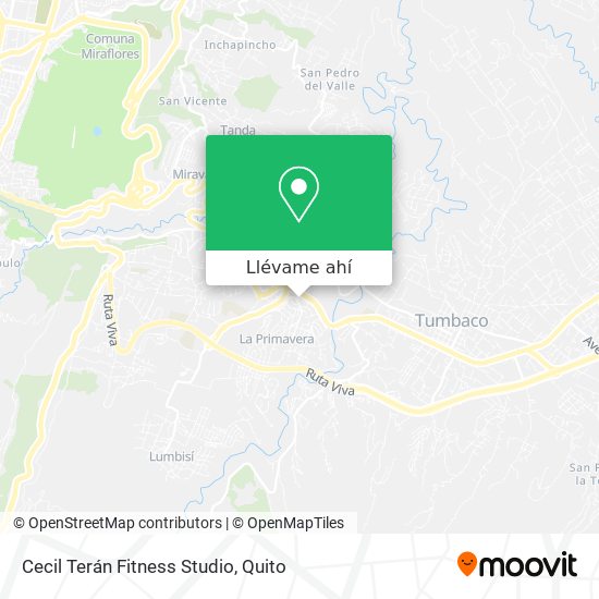 Mapa de Cecil Terán Fitness Studio