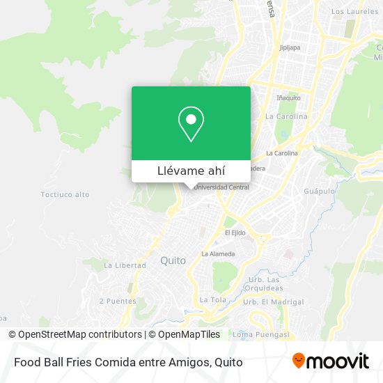 Mapa de Food Ball Fries Comida entre Amigos