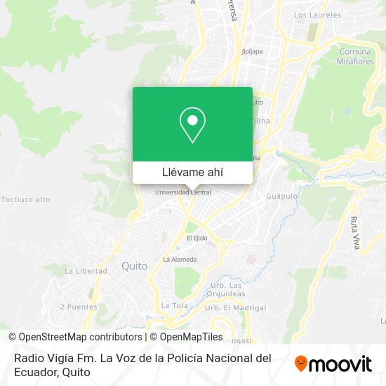 ¿Cómo llegar a Radio Vigía Fm. La Voz de la Policía Nacional del