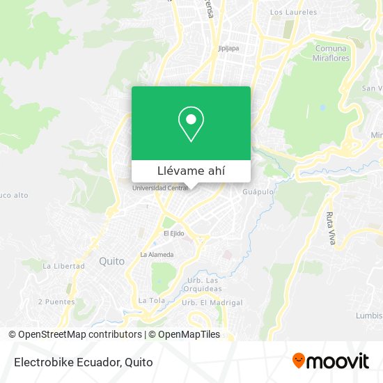 Mapa de Electrobike Ecuador